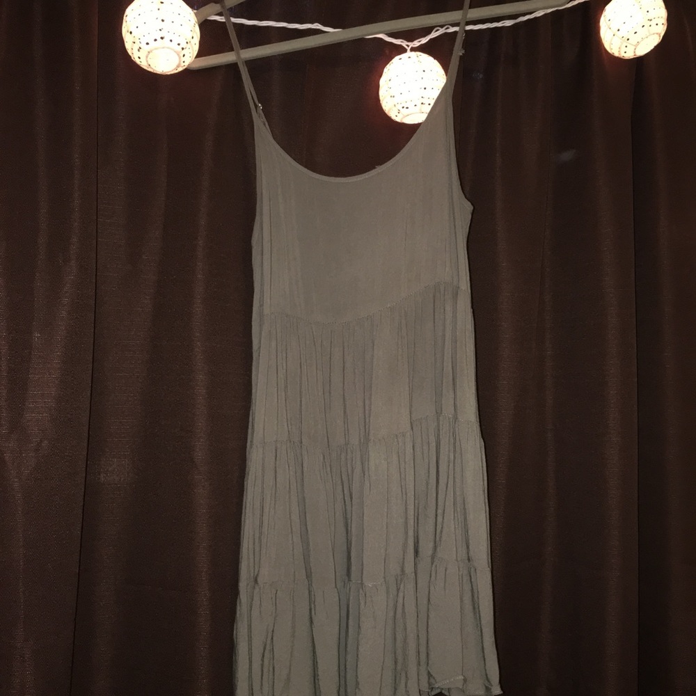 Khaki green Altar'd State sundress